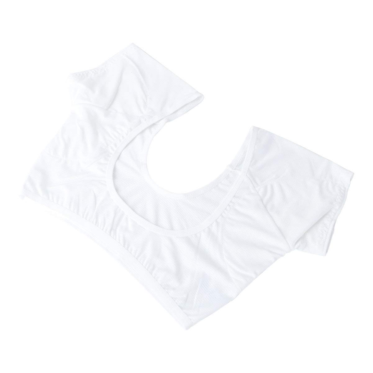Beavorty Reusable Underarm Sweat Pads for Women - Quick Dry White Sweatproof Vest, Workout & Everyday Use, Dove Scented Shower Steamer Compatible - Perfect for Gym, Yoga & Hot Weather Protection