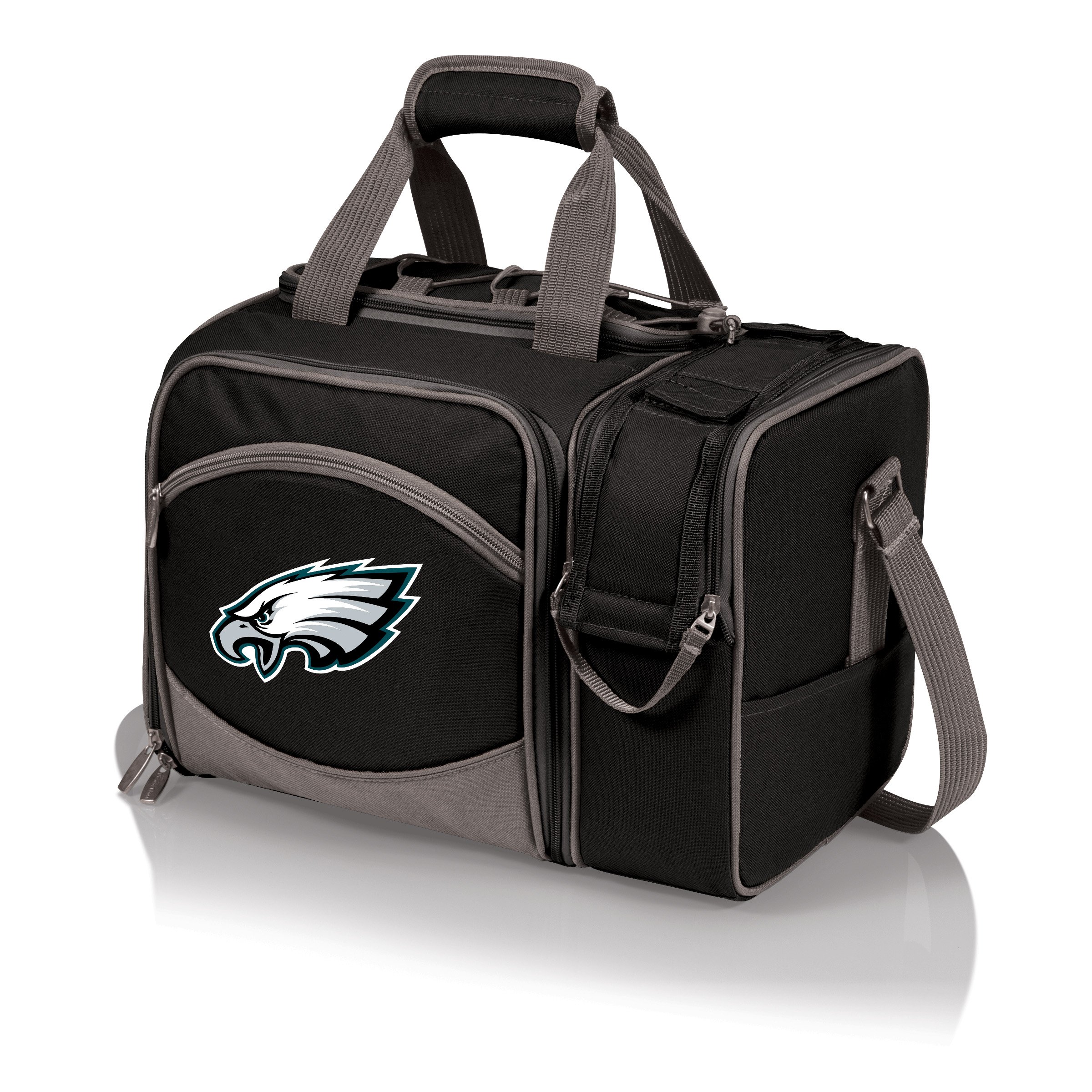 PICNIC TIME NFL Unisex-Adult Malibu Picnic Basket Cooler - Insulated Portable Outdoor Picnic Set for Beach, Tailgating & Game Day Parties