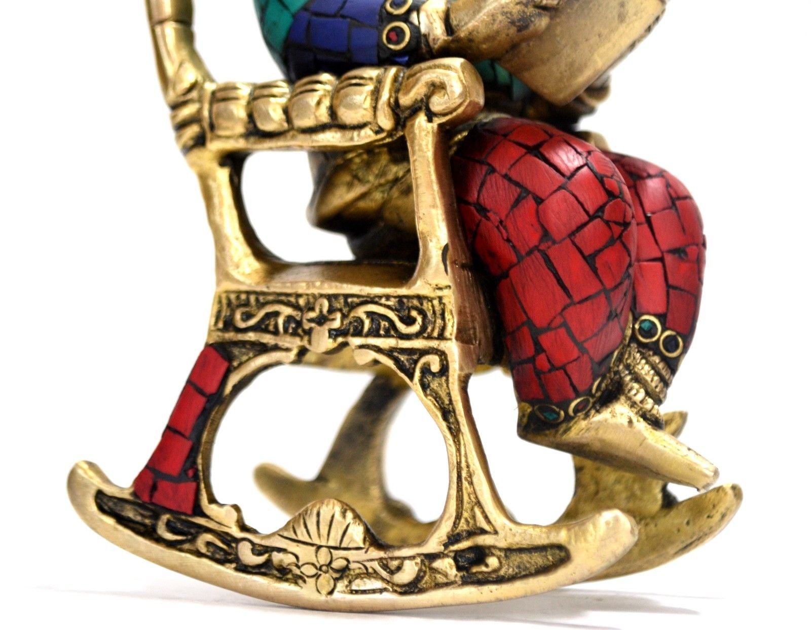 3D Moving Ganesh Statue Reading OM - Swastic Ramayan, Bronze Hindu God Statue for Home Decor | Indoor & Outdoor Garden Decorations | Spiritual Collectible Gift for Diwali, Housewarming & Easter Celebrations