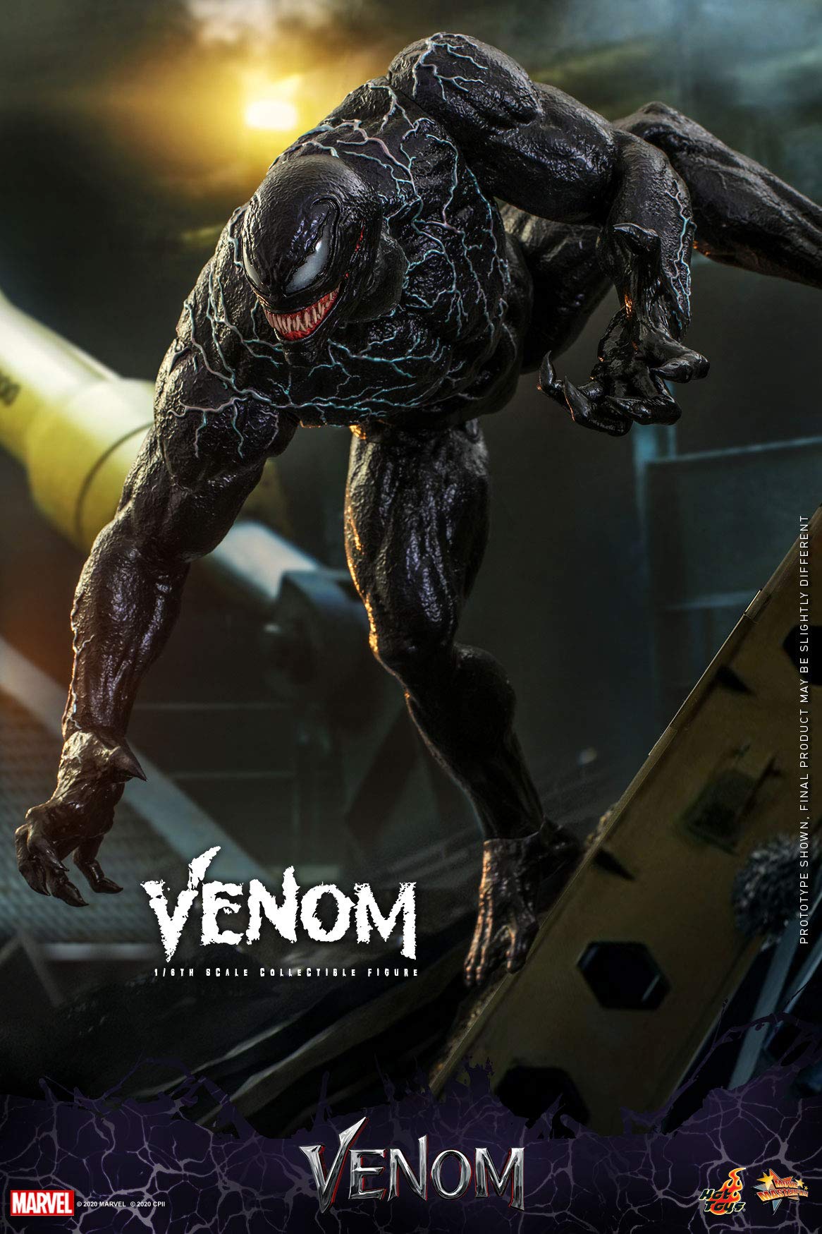 Hot Toys Marvel Venom 1/6 Scale Collectible Action Figure - Premium Movie-Inspired Superhero Model for Display & Collection
