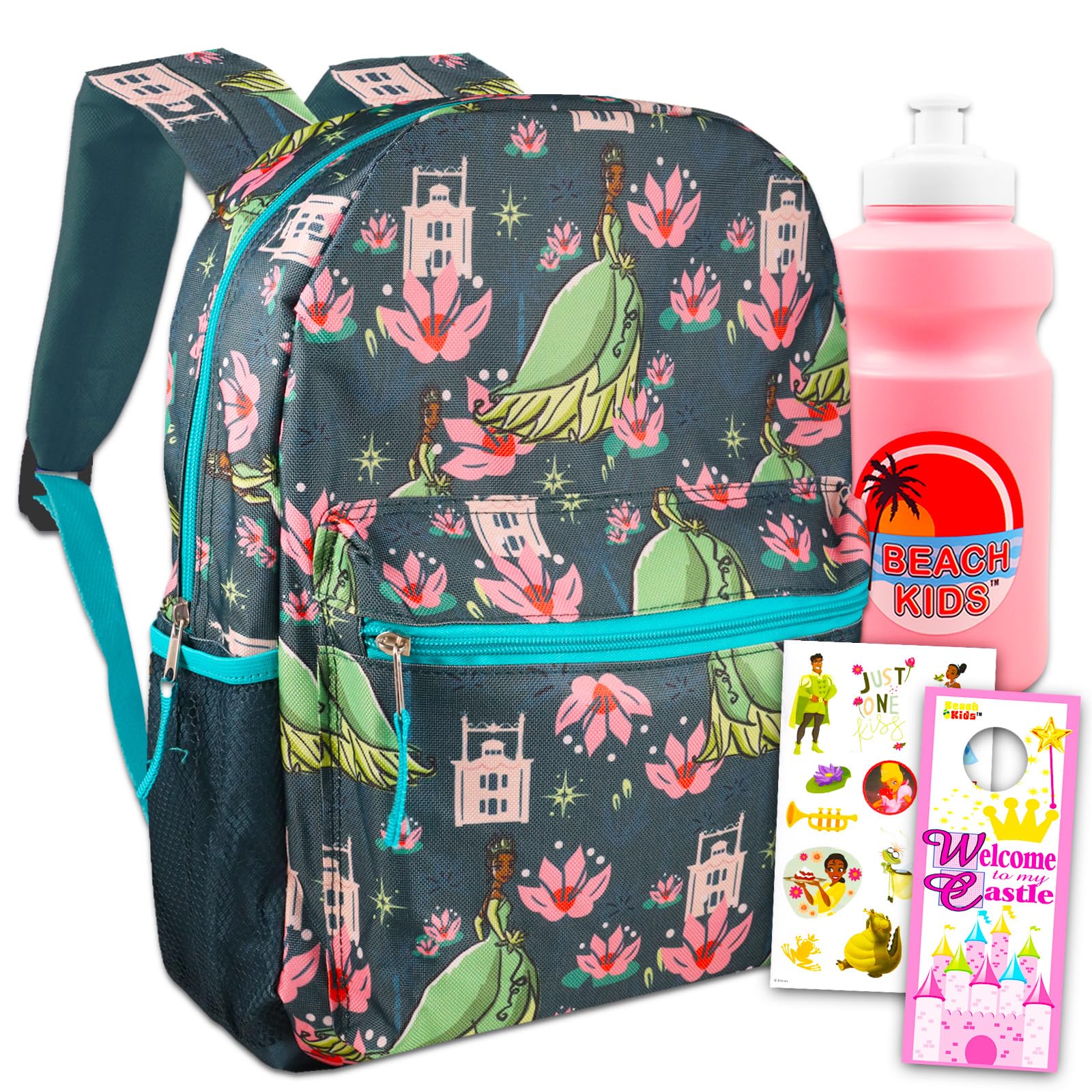 Disney Princess and the Frog Backpack Set for Girls - 16