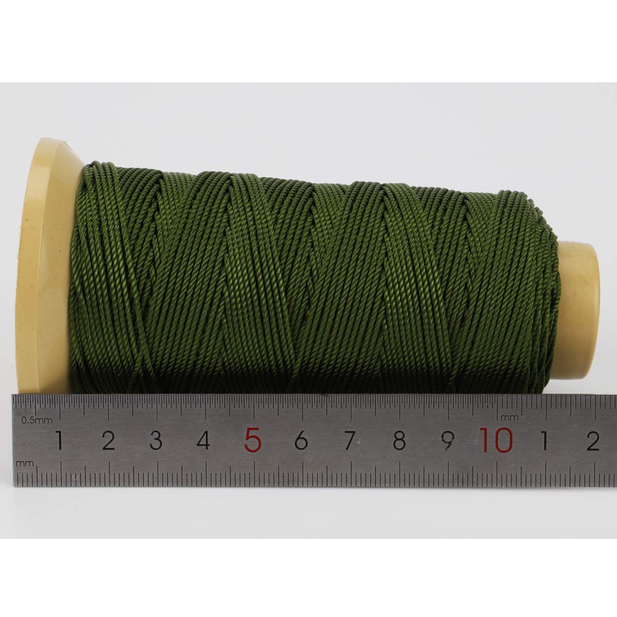 Army Green Twisted Nylon Cord 1.5mm x 328ft for Gardening, DIY & Crafts