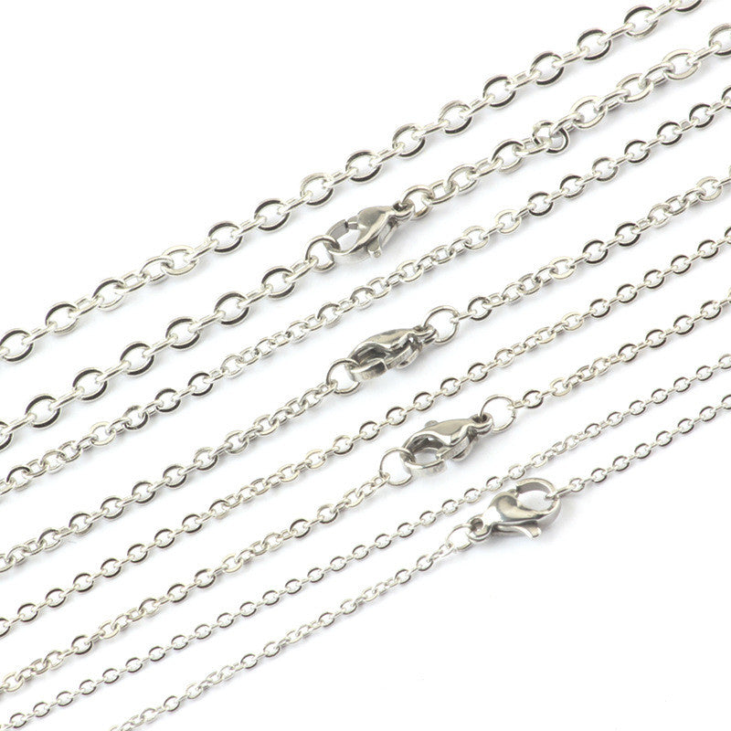 Premium Stainless Steel O Chain Necklace for Women & Men - Durable Hypoallergenic Jewelry for Everyday Wear, Layering & Gifts