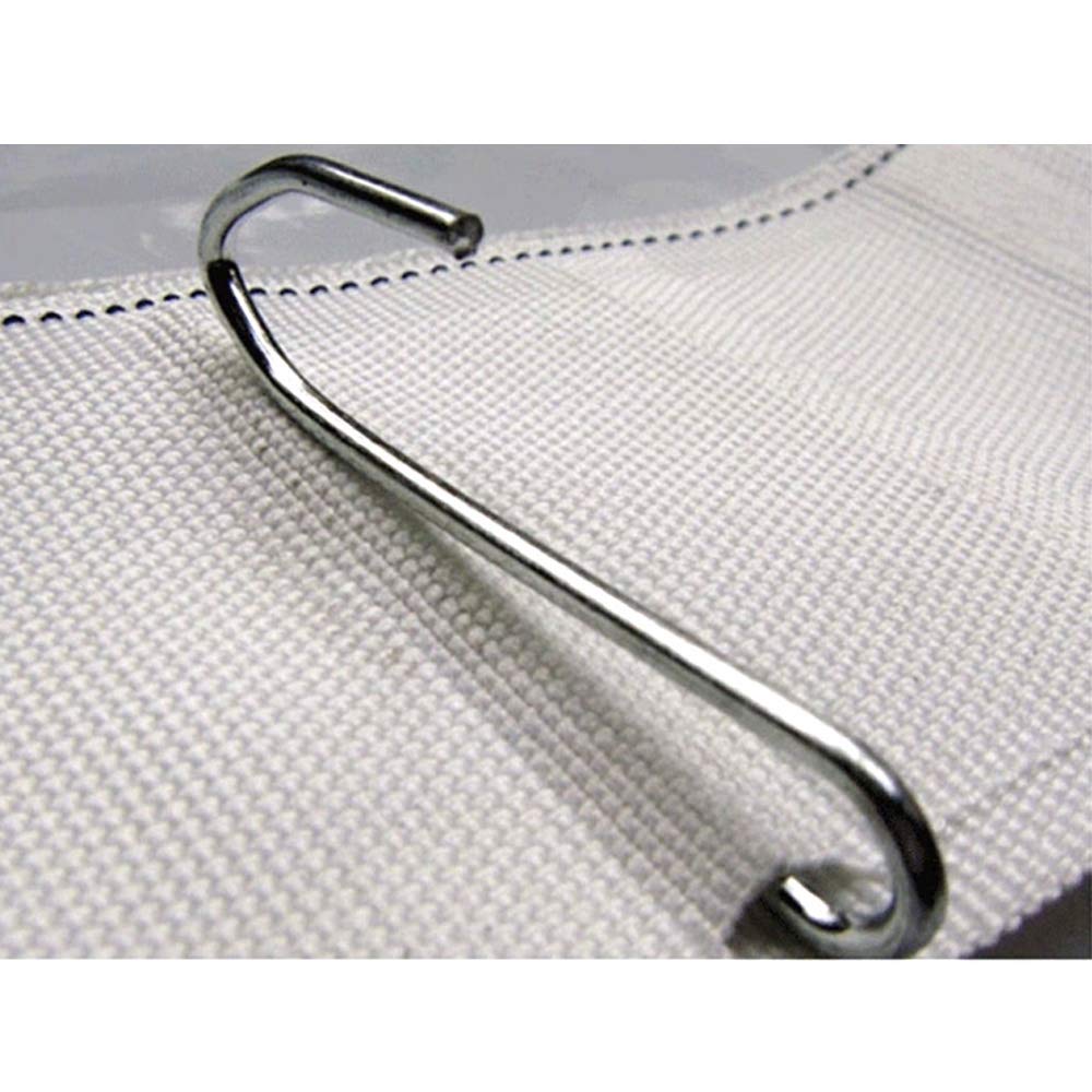 50 Pcs Stainless Steel Pinch Pleat Curtain Hooks - Heavy Duty Drapery Hooks for Sheer & Blackout Curtains - Perfect for Living Room, Bedroom & Window Treatments