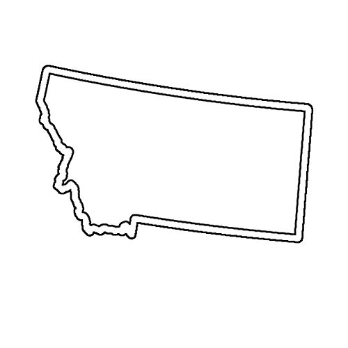 EW Designs Montana Outline Sticker - Premium Die Cut Vinyl Decal for Cars & Trucks (5 Inch) - Perfect for Bumpers, Laptops, Water Bottles & Outdoor Gear