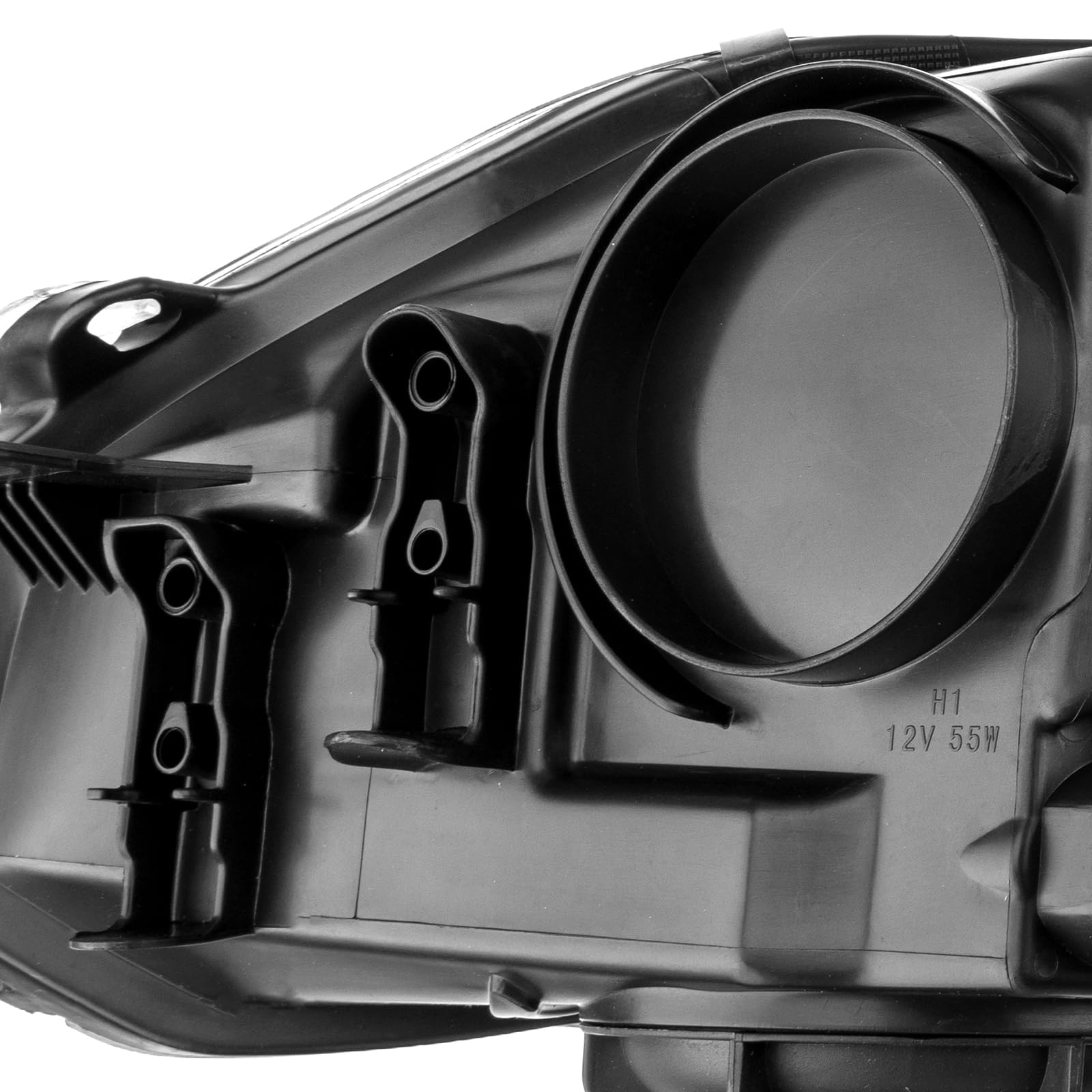 Torchbeam Headlight Assembly Replacement for Ford Focus 2012-2014 - Chrome Housing with Amber Reflector & Clear Lens (Driver & Passenger Side) | Perfect for Night Driving & Vehicle Restoration