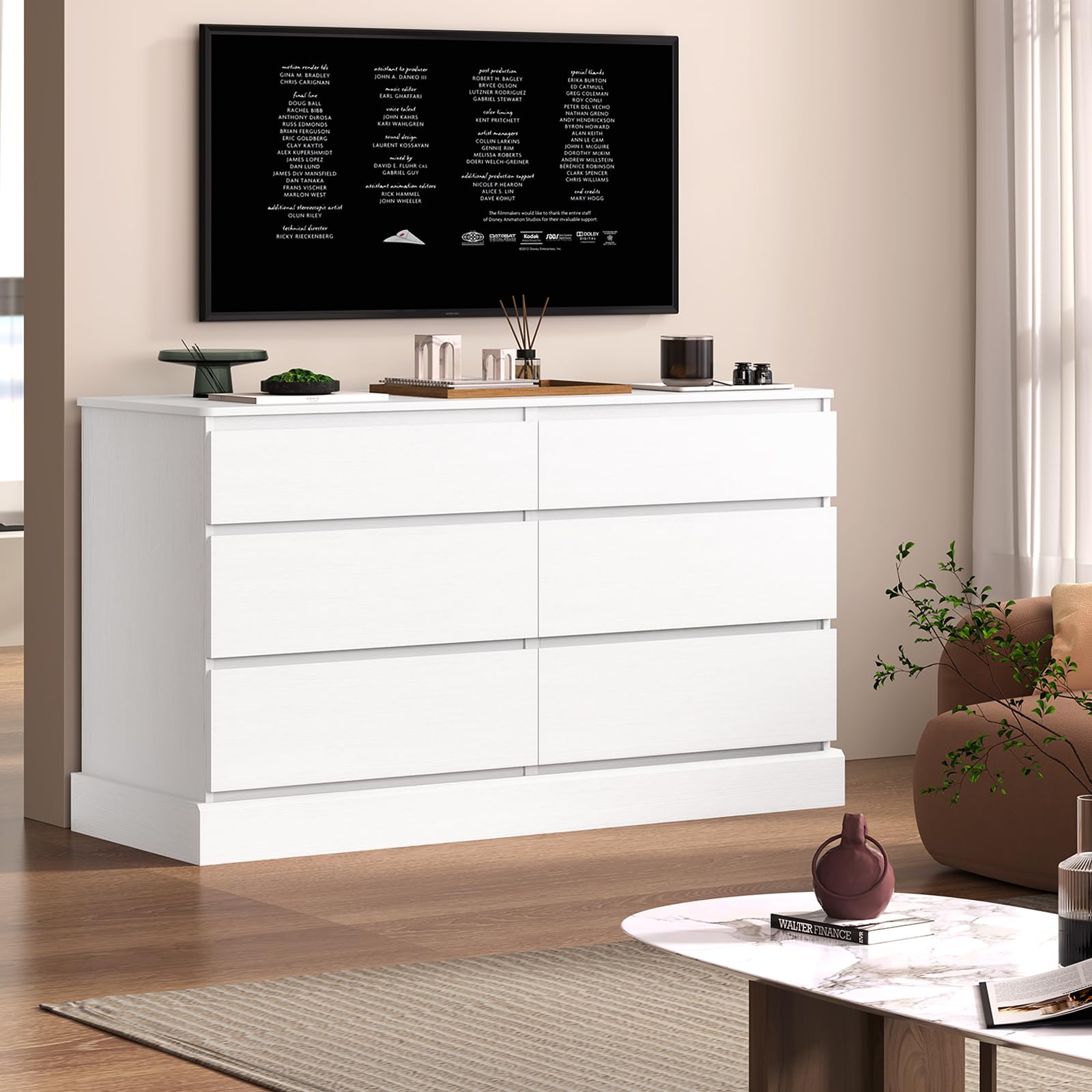 Hasuit 6-Drawer Double Dresser, 51.5