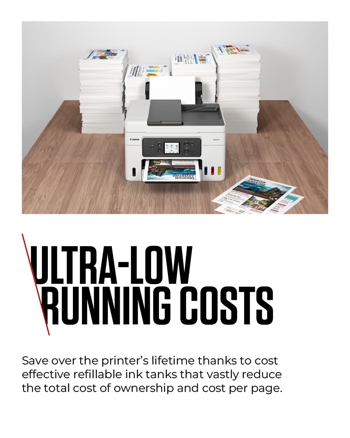 Canon MAXIFY GX4050 Wireless All-in-One MegaTank Inkjet Printer with Scanner, Copier & Fax - WiFi, Ethernet & USB Connectivity for Home & Office | A4 Color Printing, Scanning & Copying | Perfect for Small Businesses, Remote Work & Home Office Productivity