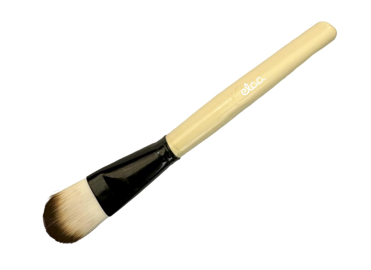 Ear Lobe & Makeup Brush Combo Pack - Foundation Brush & Face Brush Set (2 Pcs) for Professional Makeup Application & Daily Beauty Routine