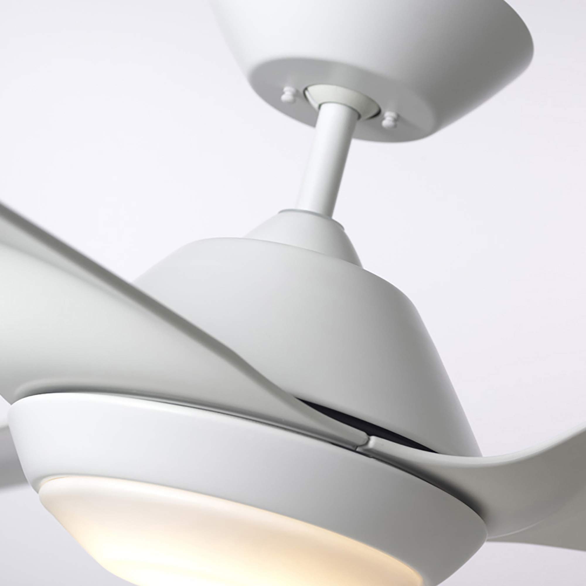 Luminance Kathy Ireland Home Sweep Eco WiFi Smart Ceiling Fan 60 Inch - Energy Efficient Remote Control LED Light with Quiet DC Motor - Perfect for Living Room, Bedroom & Patio (Satin White)