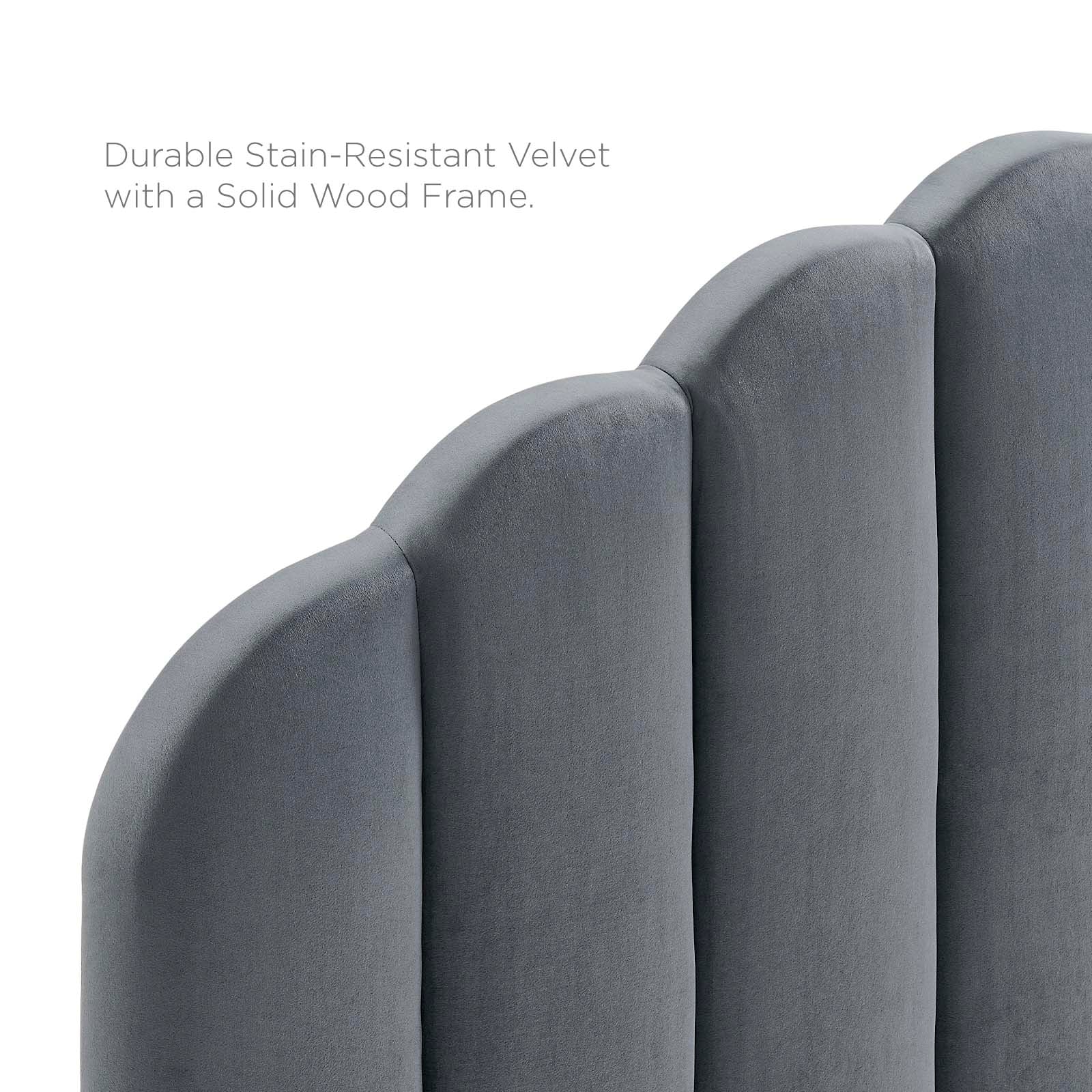 Luxury Velvet Upholstered Headboard - Queen Size Bed Frame with Tufted Design for Modern Bedroom Decor | Perfect for Master Bedroom, Guest Room & Hotel Styling