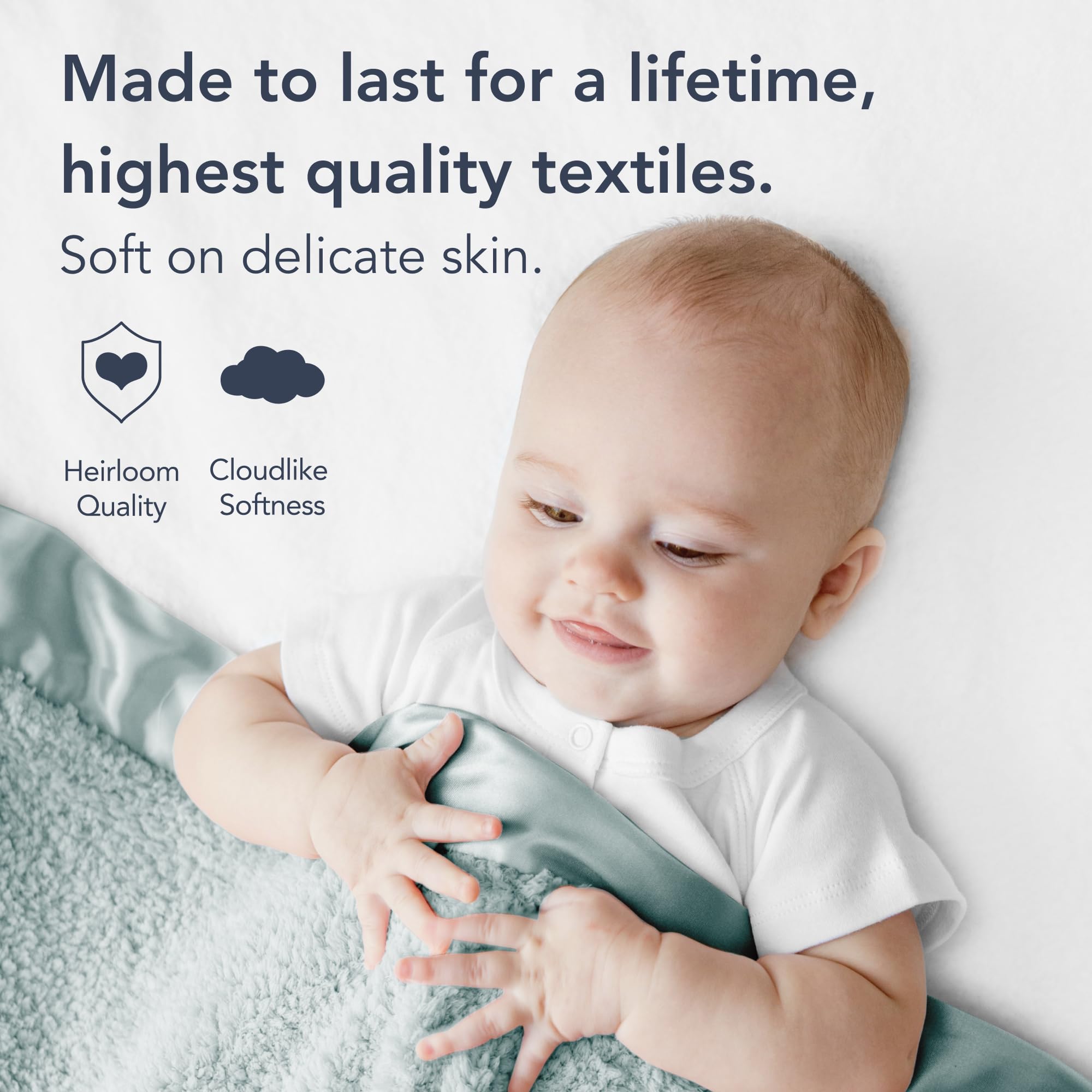 Little Giraffe Baby Blanket - Ultra Soft Chenille Blanket with Satin Trim for Newborns - 29