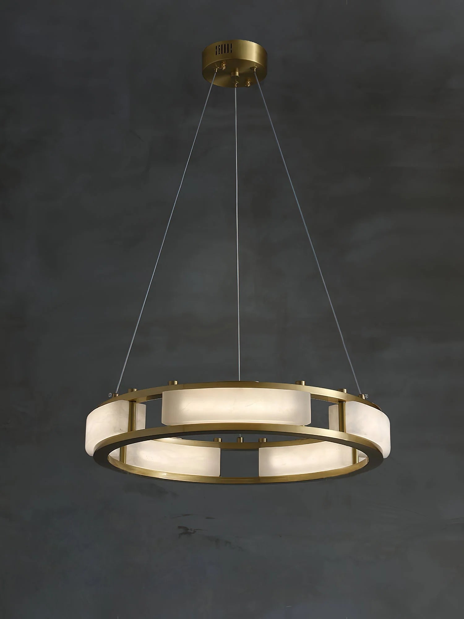 Elegant Qatar Alabaster Chandelier - Handcrafted Luxury Crystal Ceiling Light Fixture for Dining Room, Living Room & Bedroom Decor