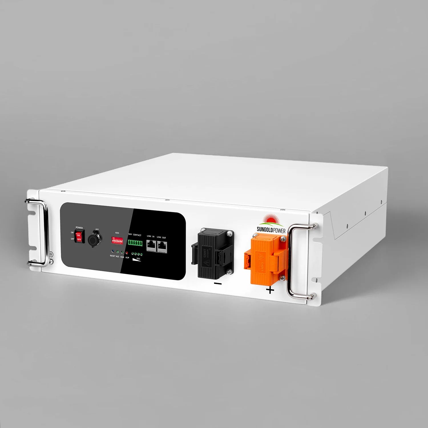 SunGoldPower 48V 100AH Server Rack Lithium Battery with Self-Heating LiFePO4 Technology - Perfect for Solar Energy Storage, Off-Grid Power Systems, and Data Center Backup Power