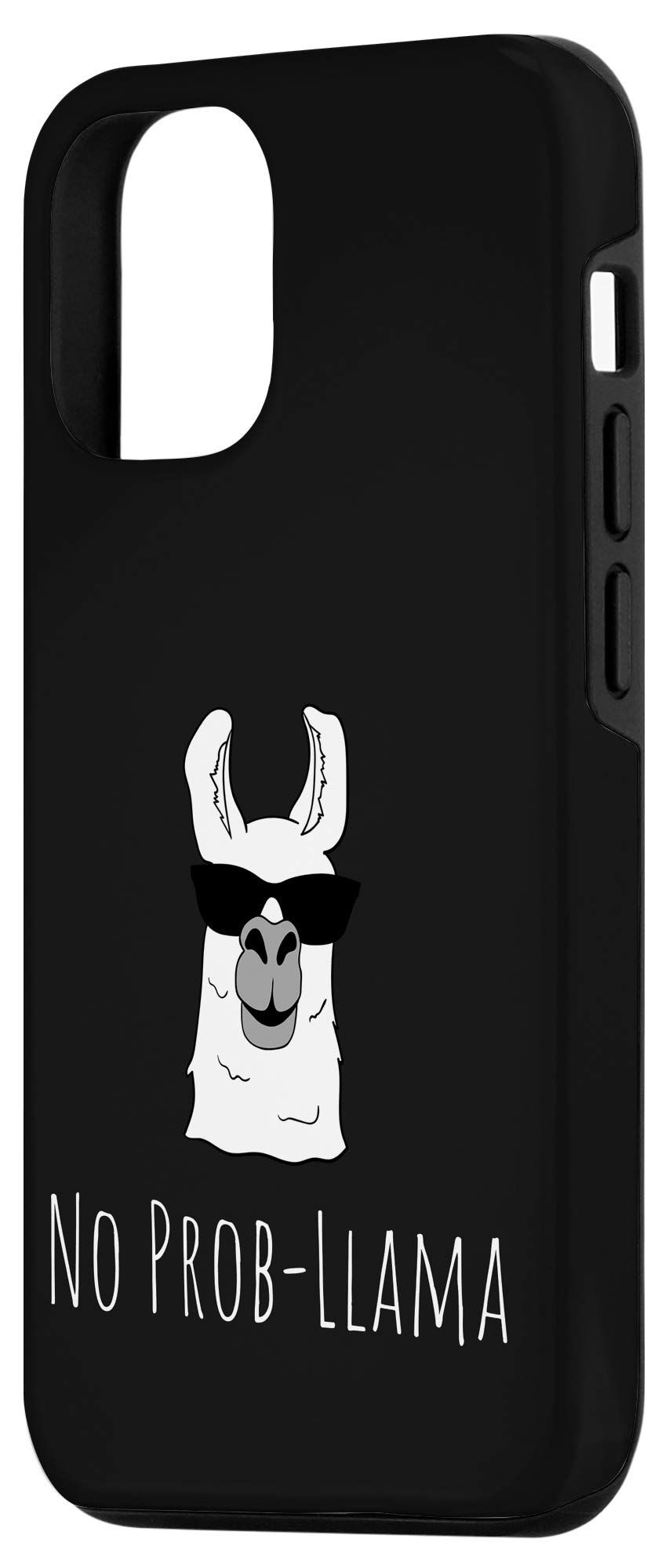 Cute Funny Llama Alpaca Phone Case for iPhone 12/12 Pro - Durable Protective Cover - Perfect for School, Work, Travel & Everyday Use
