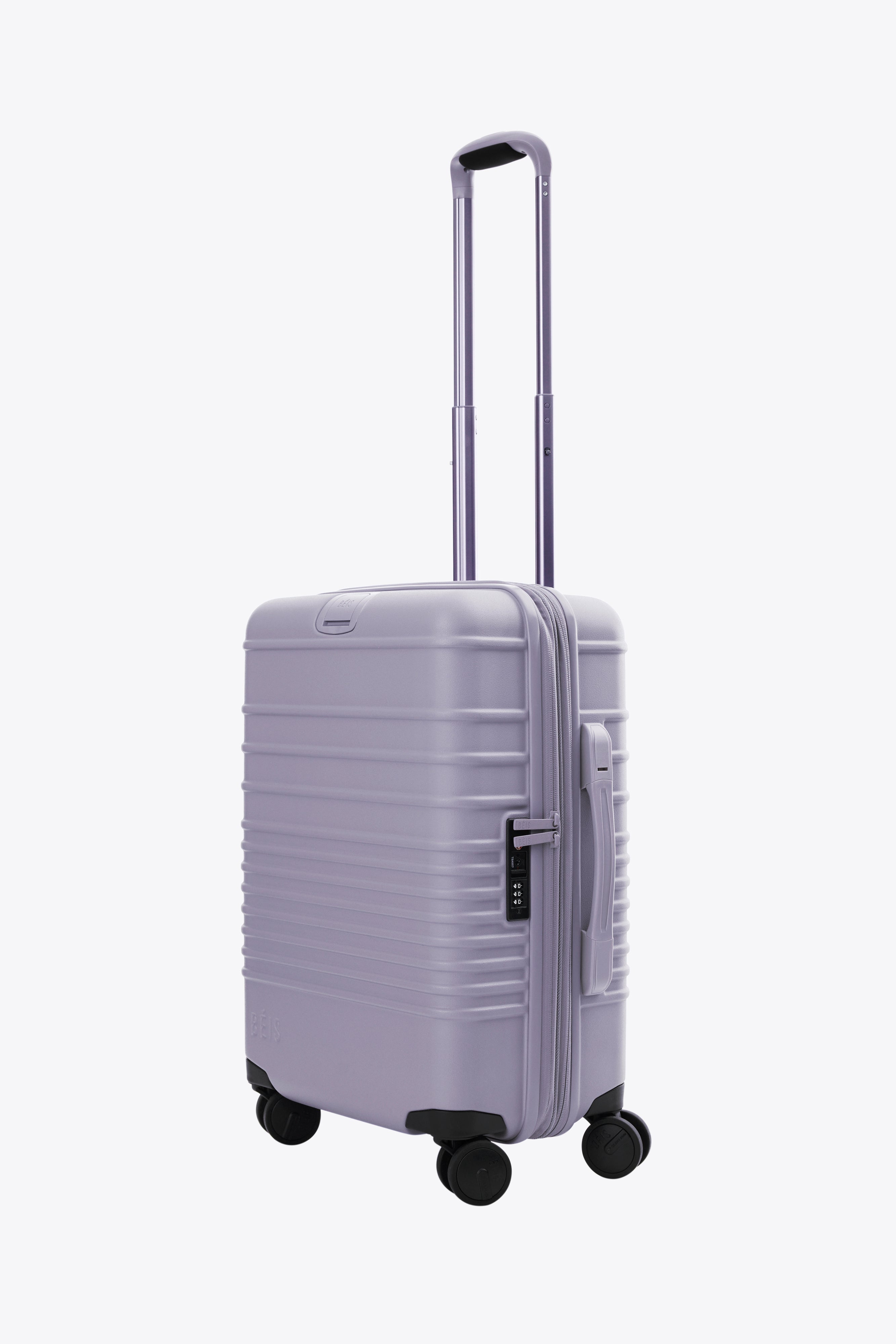 Lavender Carry On Luggage with Spinner Wheels - Perfect for Air Travel & Weekend Getaways