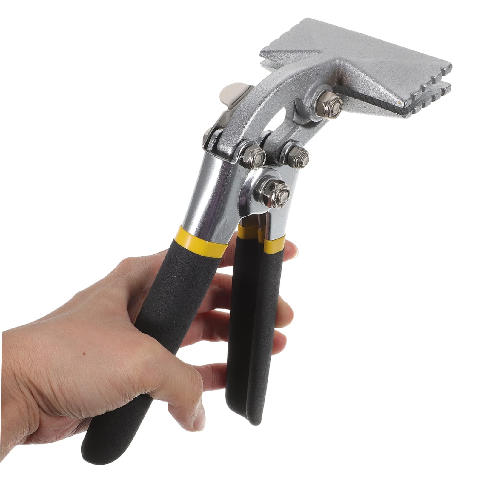 3-in-1 Manual Sheet Metal Seamer & Bender Tool - Duck Bill Pliers for Flattening, Hemming & Bending Steel Sheets - Perfect for HVAC, Automotive Repair & Metalworking Projects