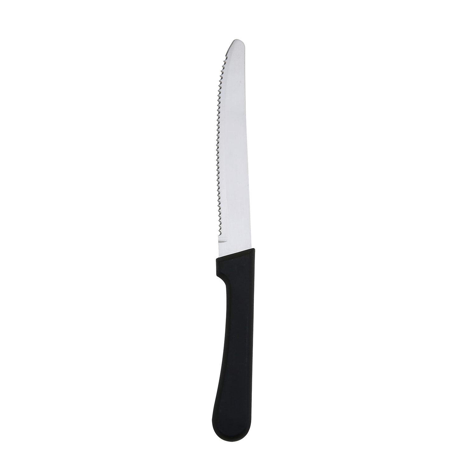 Premium Member's Mark Steak Knives Set - 12-Piece Stainless Steel Serrated Blades for Perfect Cuts | Ideal for Steak Dinners, BBQs & Gourmet Cooking
