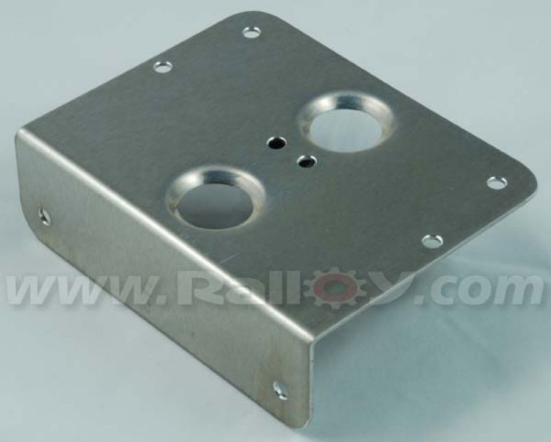 2 x Red Top Fuel Pump Bracket - Horizontal Mount for High Performance Fuel Systems - Perfect for Car Modifications & Racing Applications