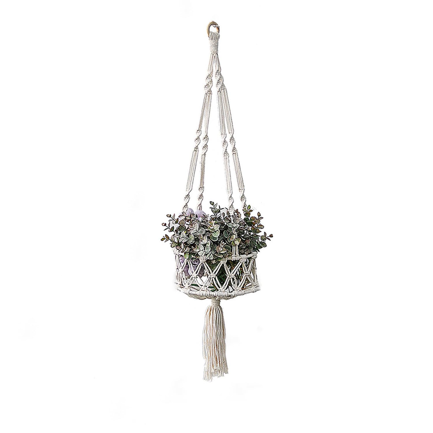 Handwoven Macrame Cat Hammock - Indoor Hanging Pet Bed, Swing & Cozy Nest for Cats - Boho Chic Fruit Basket Design - Perfect for Windows, Balconies & Relaxation Spaces