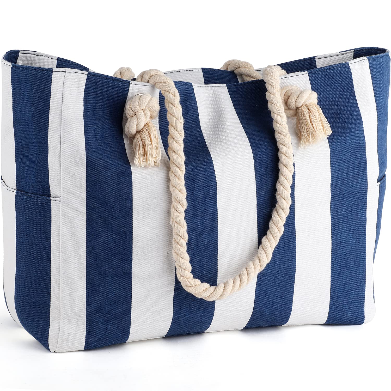 Hihealer 2023 Newest Large Waterproof Beach Tote Bag for Women with Zipper - Perfect for Beach Vacation, Pool Party, Summer Travel & Great Christmas Gifts