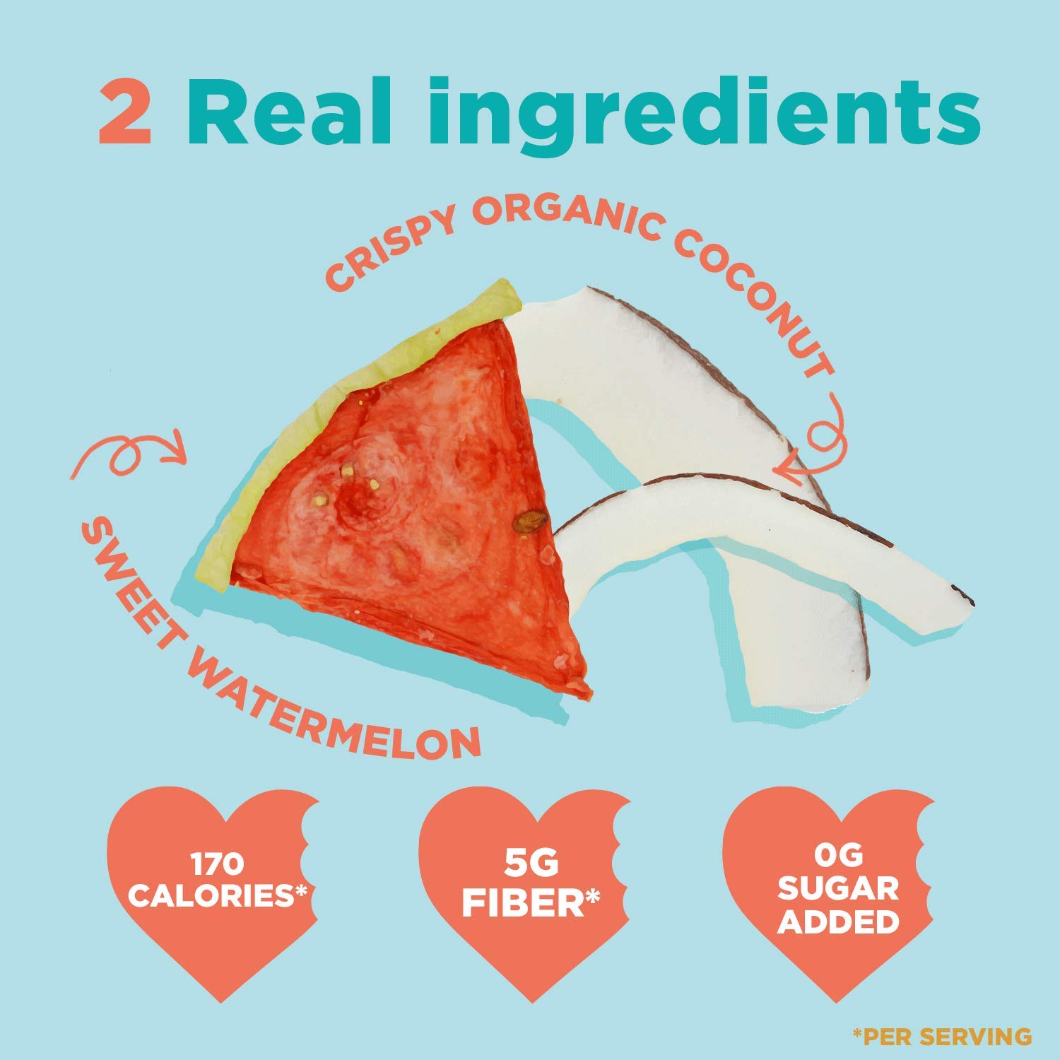 Organic Coco-Melon Dried Fruit Snacks - Vegan, Paleo, Non-GMO Superfood with Coconut & Watermelon | High Fiber Healthy Snack for Weight Loss, Keto Diet & On-the-Go Energy | 3 Pack (2.75oz Each)