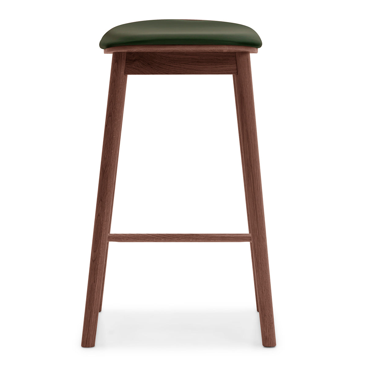 Premium Lando Leather Backless Bar Stool - Modern Counter Height Stool for Kitchen Island, Breakfast Nook & Home Bar - Comfortable PU Leather Seat with Chrome Metal Base