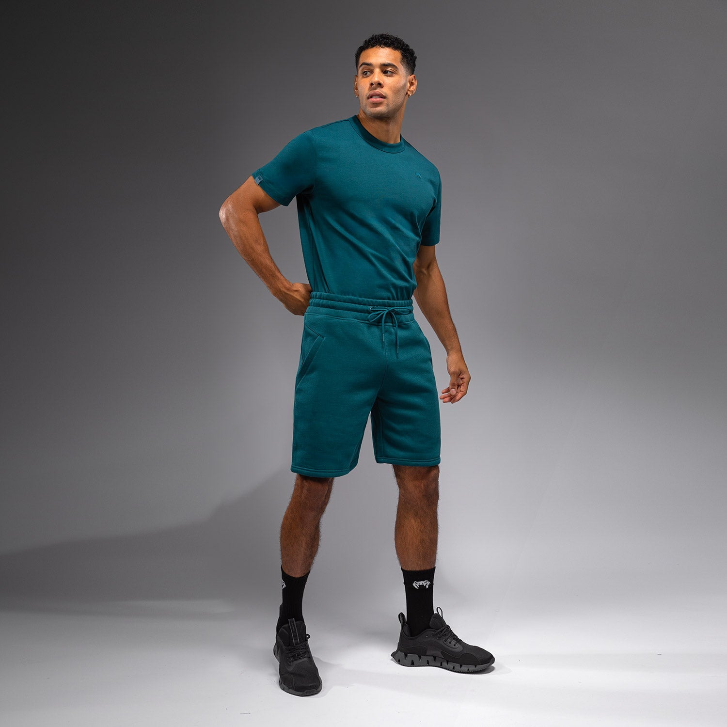 Venum Silent Power Cotton Shorts - Breathable, Lightweight & Comfortable Training Shorts for Men - Perfect for MMA, Boxing & Gym Workouts - Paon Green