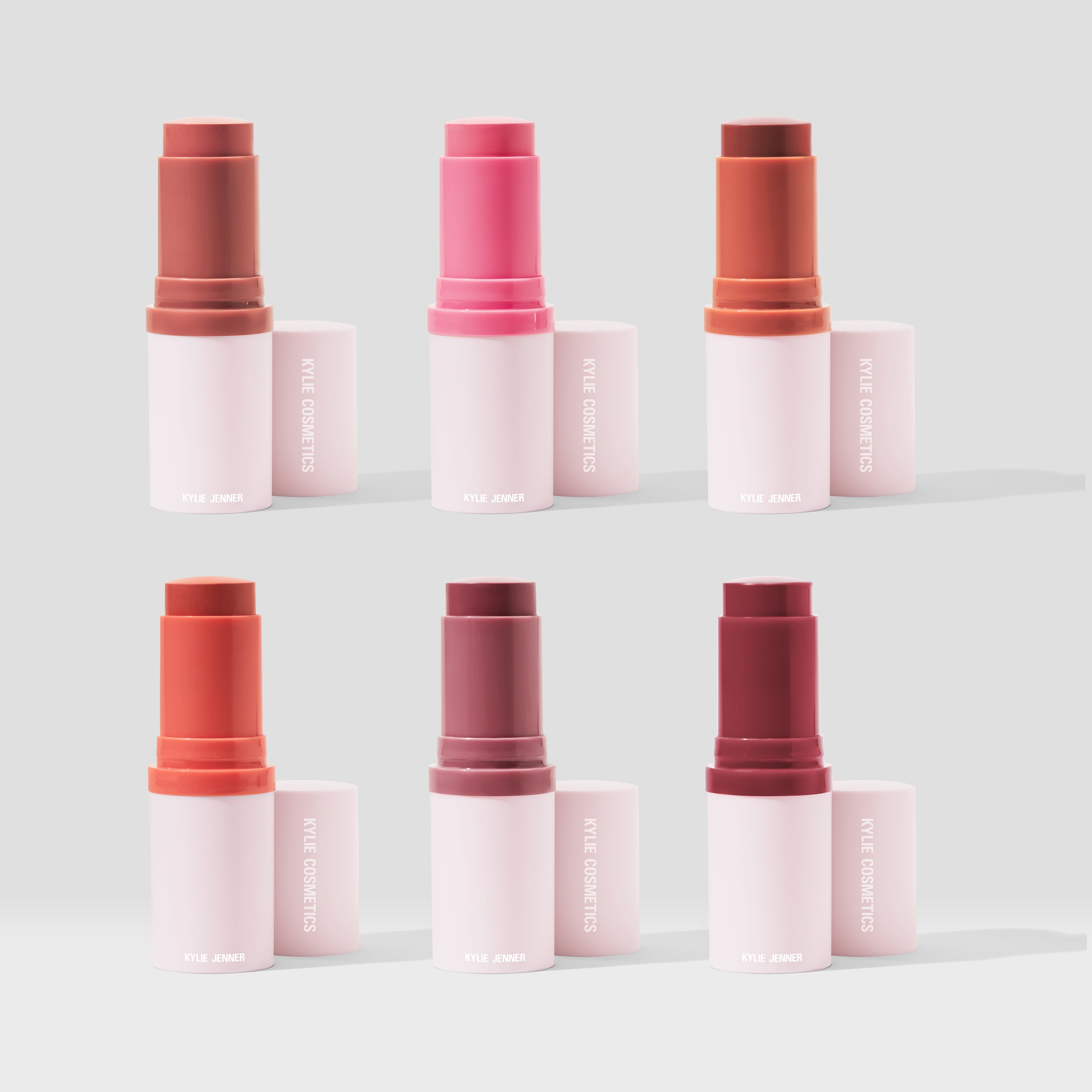 Long-Lasting Powder Blush Stick Set - Matte & Shimmer Blush Duo for Cheeks & Eyes | Perfect for Everyday Makeup & On-the-Go Touch Ups