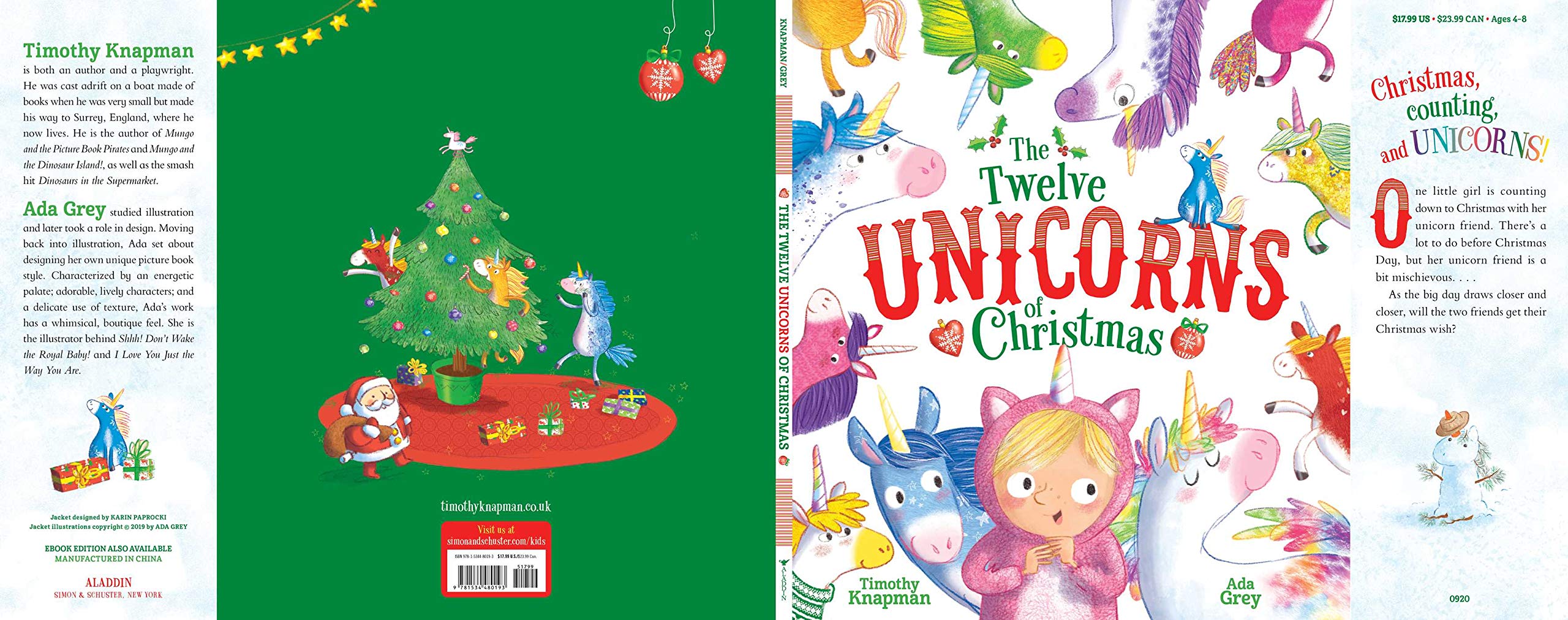 The Twelve Unicorns of Christmas - Magical Holiday Decor & Festive Unicorn Ornaments for Tree, Gift Giving & Christmas Celebrations