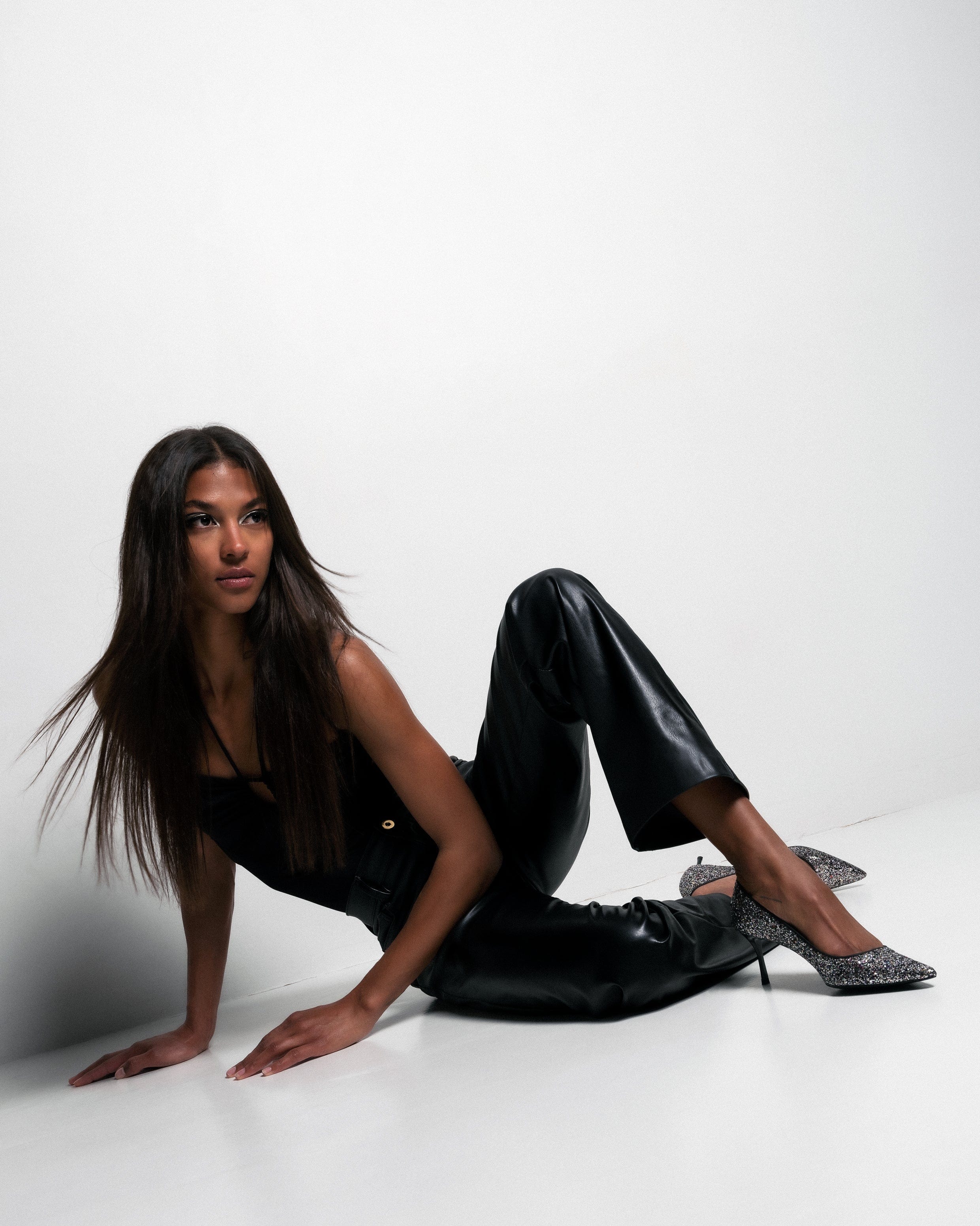 10am Monday at the Office Vegan Heels - Eco-Friendly Recycled Glitter Pumps | Sustainable Work Shoes for Professional Women | Perfect for Office Wear, Business Meetings & Corporate Events