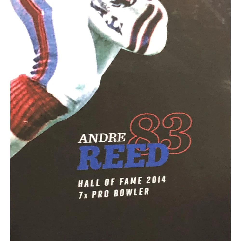 Authentic Buffalo Bills Hall of Famers Signed 16x20 Photo - Limited Edition #D/25 with JSA COA - Jim Kelly, Andre Reed, Bruce Smith, Thurman Thomas - Perfect for NFL Memorabilia Collectors and Bills Fans Home Decor