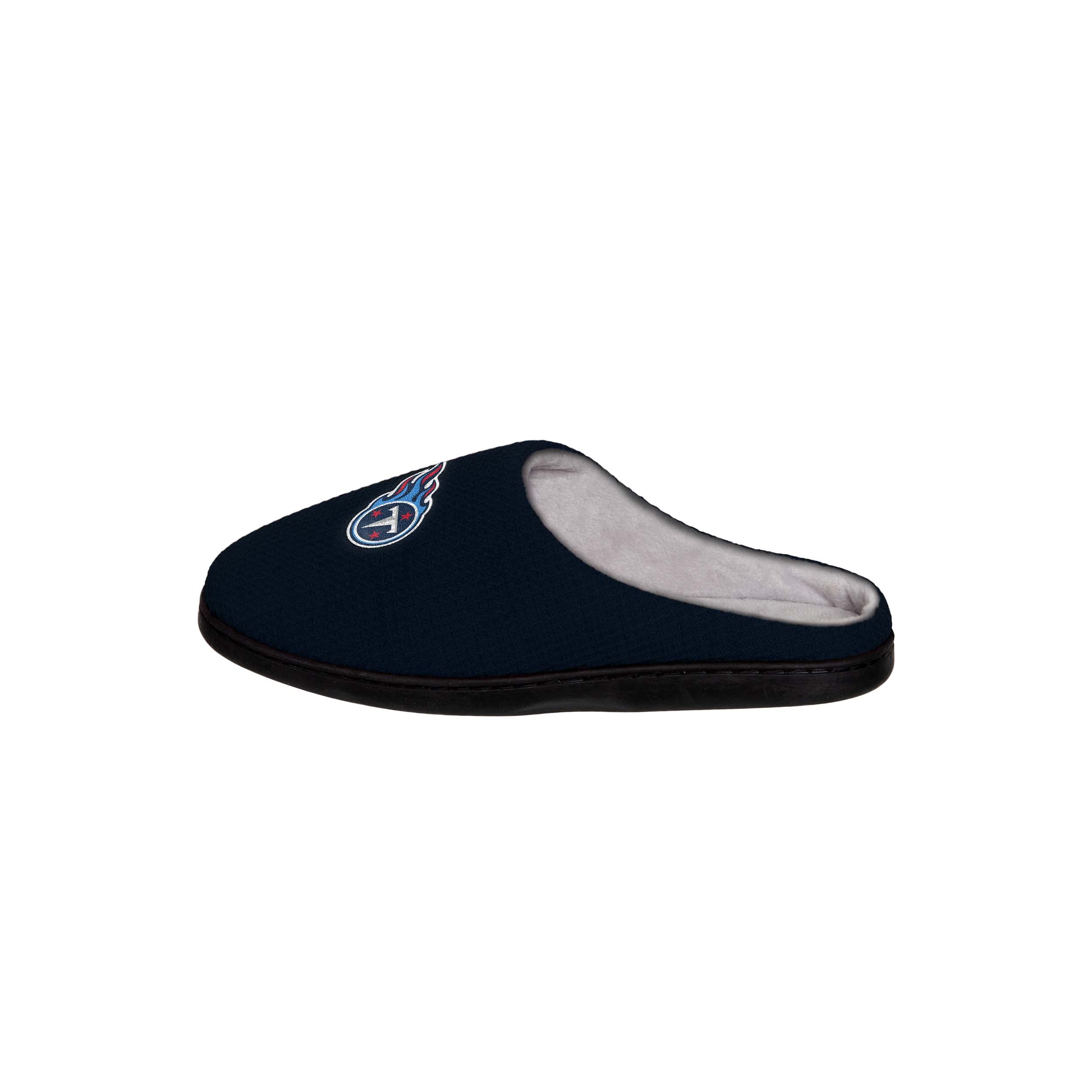 FOCO Men's NFL Team Logo Memory Foam Slide Slippers - Comfortable House Shoes for Indoor & Outdoor Wear - Perfect for Lounging, Running Errands, and Gameday Support