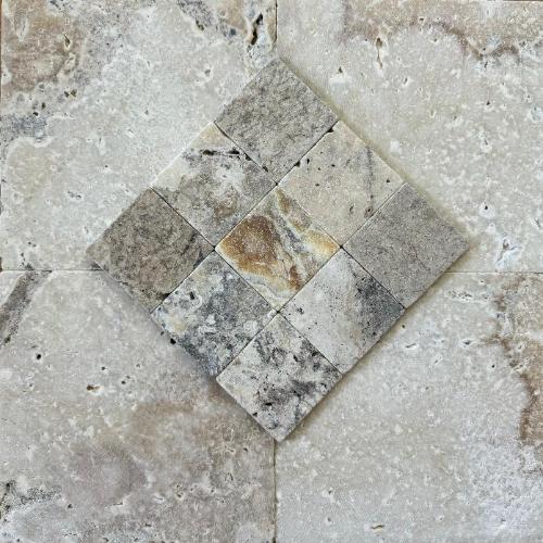 LaTravonya Natural Tumbled Travertine Subway Tile 4x4 Inch - Perfect for Kitchen Backsplash, Bathroom Walls & Flooring