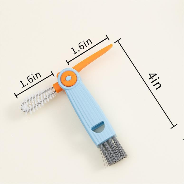3-in-1 Cup & Bottle Cleaning Brush Set - Kitchen & Baby Bottle Cleaner Tools (3Pcs) for Home Use