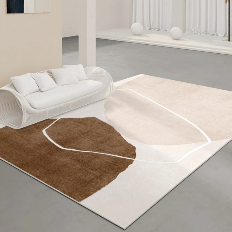Braylee Velvet Abstract Area Rug for Living Room - Soft & Stylish Home Decor for Cozy Spaces