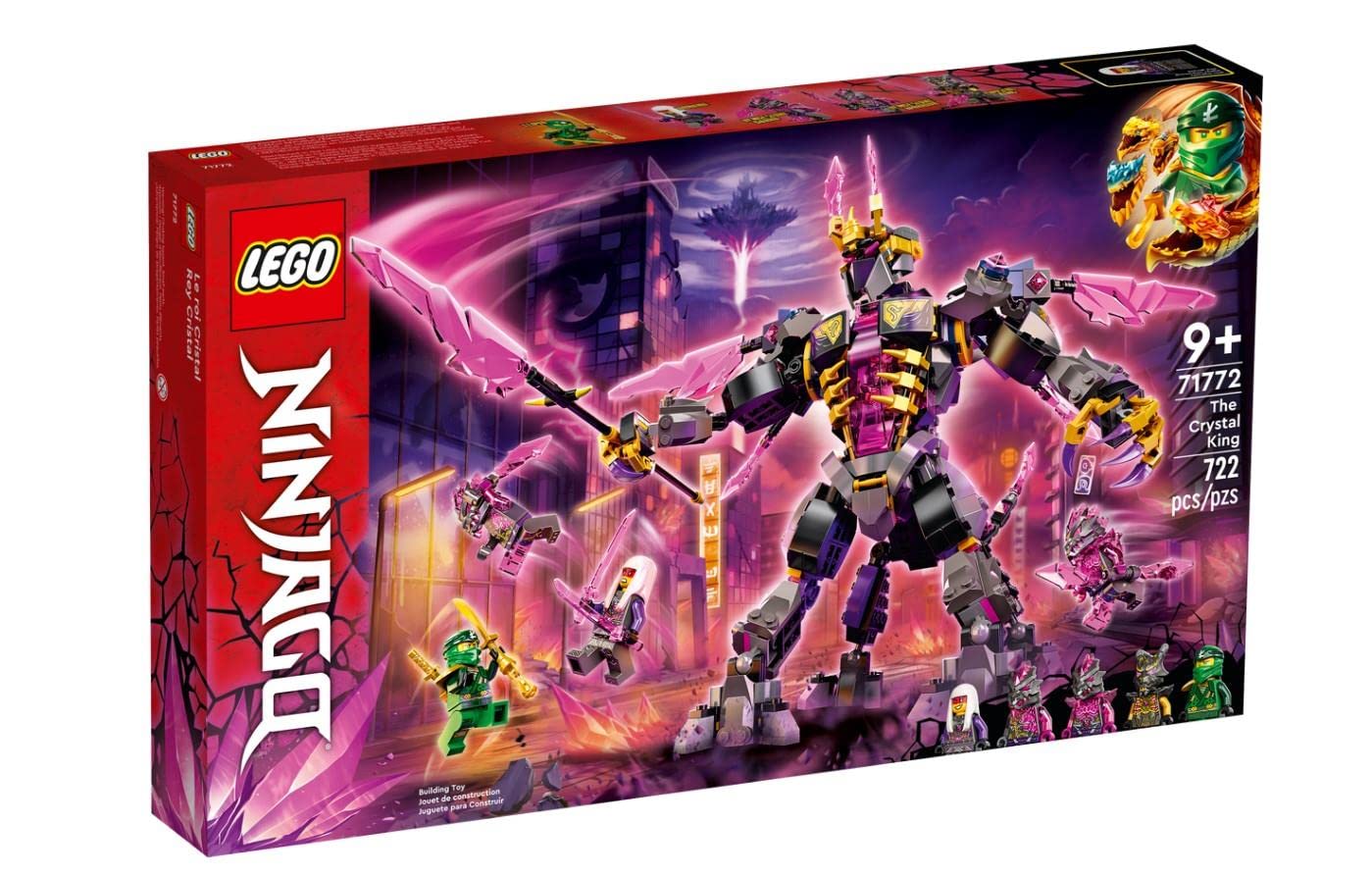 LEGO 71772 Ninjago Crystal King Building Set with Action Figure, Toy Sword & Mini Lloyd Figure - TV Series Crystallized - Perfect Gift for Kids | Birthday, Christmas & Playtime Battles