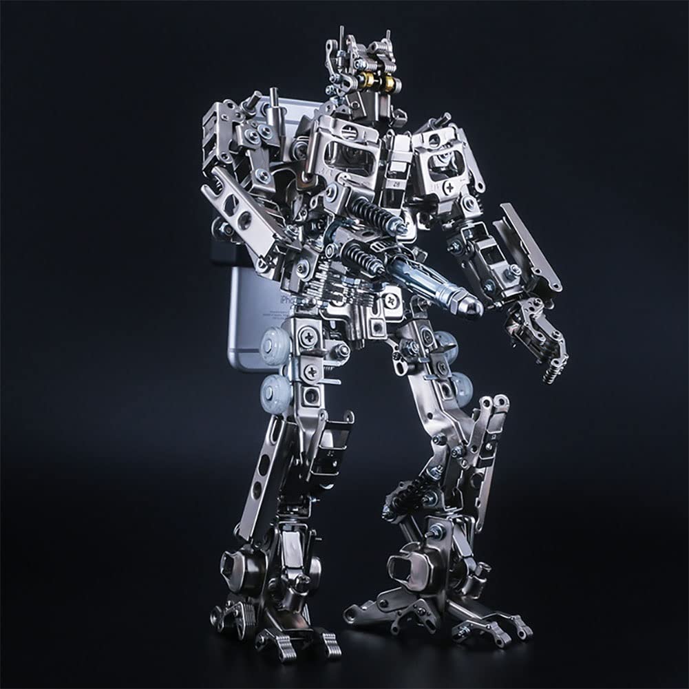 Deformation Toys - Mechanical Party Commander Metal 3D Puzzle Model Kit | DIY Assembly Mobile Phone Stand | Creative STEM Gift for Kids Ages 6+ | Perfect for Birthday Parties, STEM Learning & Home Decor