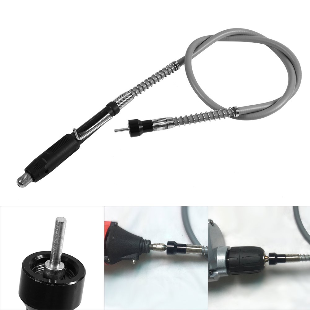 3.2mm Flexible Shaft Adapter Attachment for Rotary Tools - Drill Extension Cord Chuck for Dremel, Grinder & Power Tools - Perfect for DIY Projects, Woodworking & Metalworking