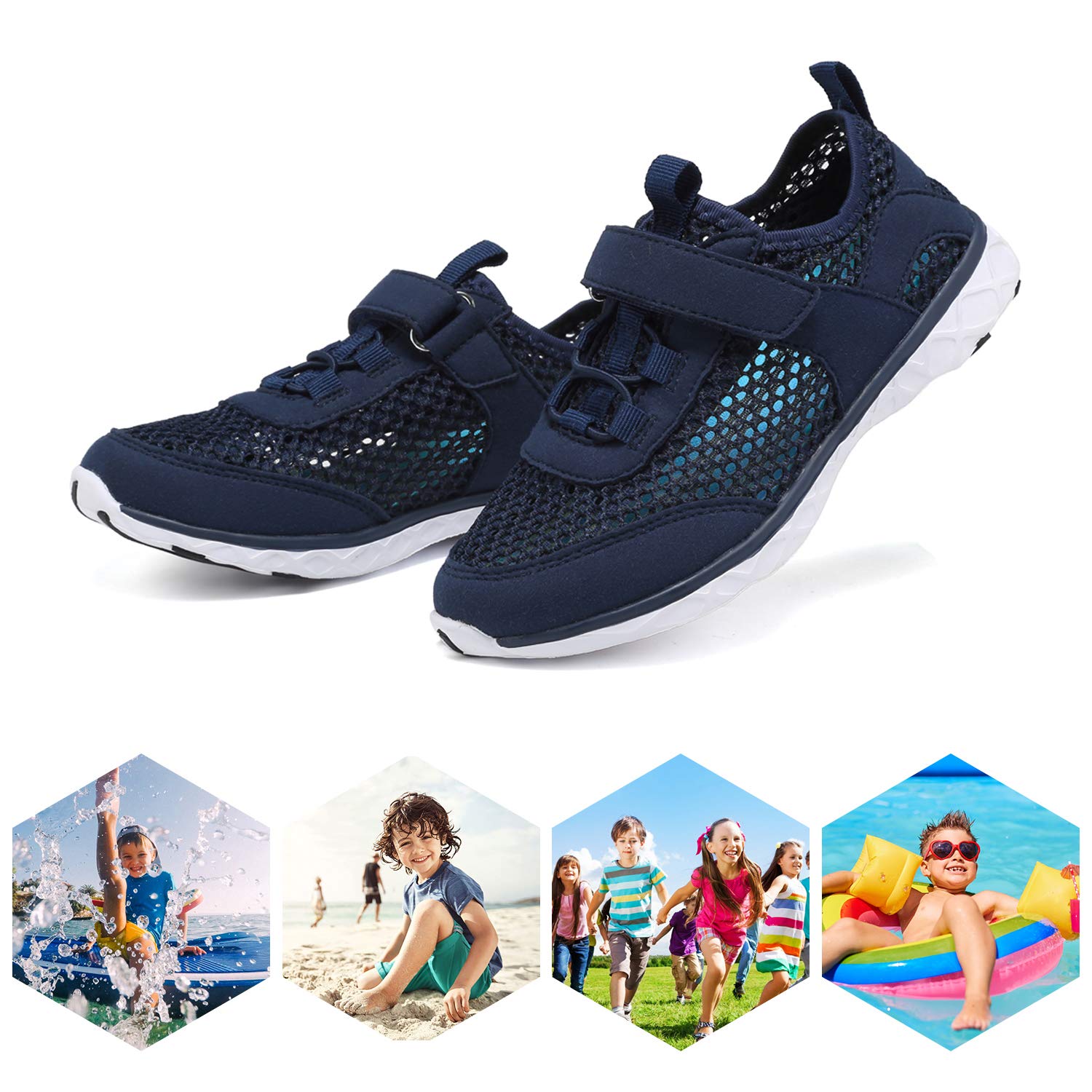 CIOR Kids Water Shoes - Lightweight Swim Sneakers for Toddlers & Kids - Beach & Pool Use