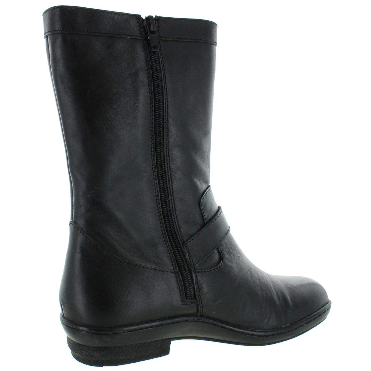 David Tate Women's DORTHY Leather Low Heel Mid-Calf Boots - Comfortable Ankle Boots for Fall & Winter, Perfect for Office, Casual Outfits and Daily Wear