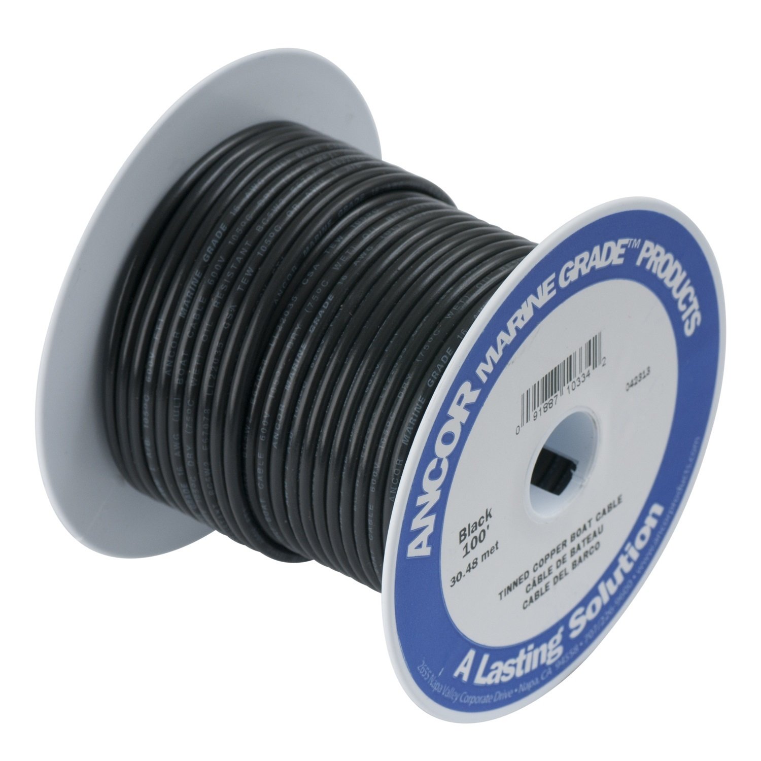 Ancor Marine Grade Primary Wire and Battery Cable - High-Performance Boat Wiring for Marine, RV, and Automotive Applications