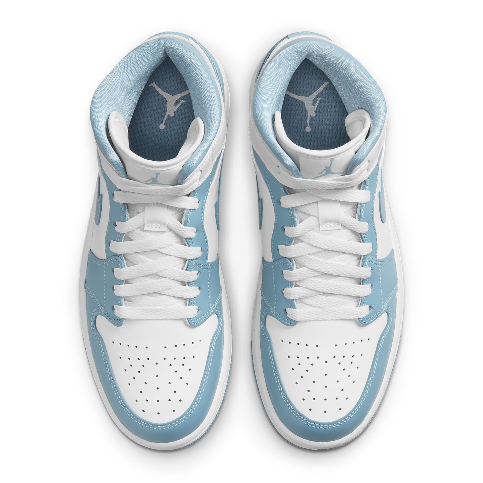 Air Jordan 1 Mid UNC Women's Basketball Shoes 2022 Edition - Perfect for Casual Wear, Street Fashion & Sneaker Collection