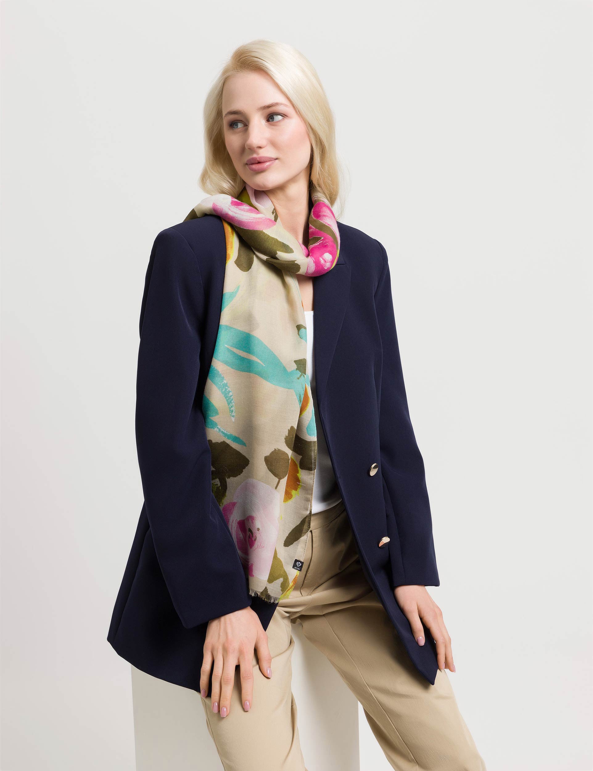 Eco-Friendly Wild Flower Recycled Scarf - Sustainable Fashion Accessory for Women, Perfect for Spring Outfits & Boho Chic Style