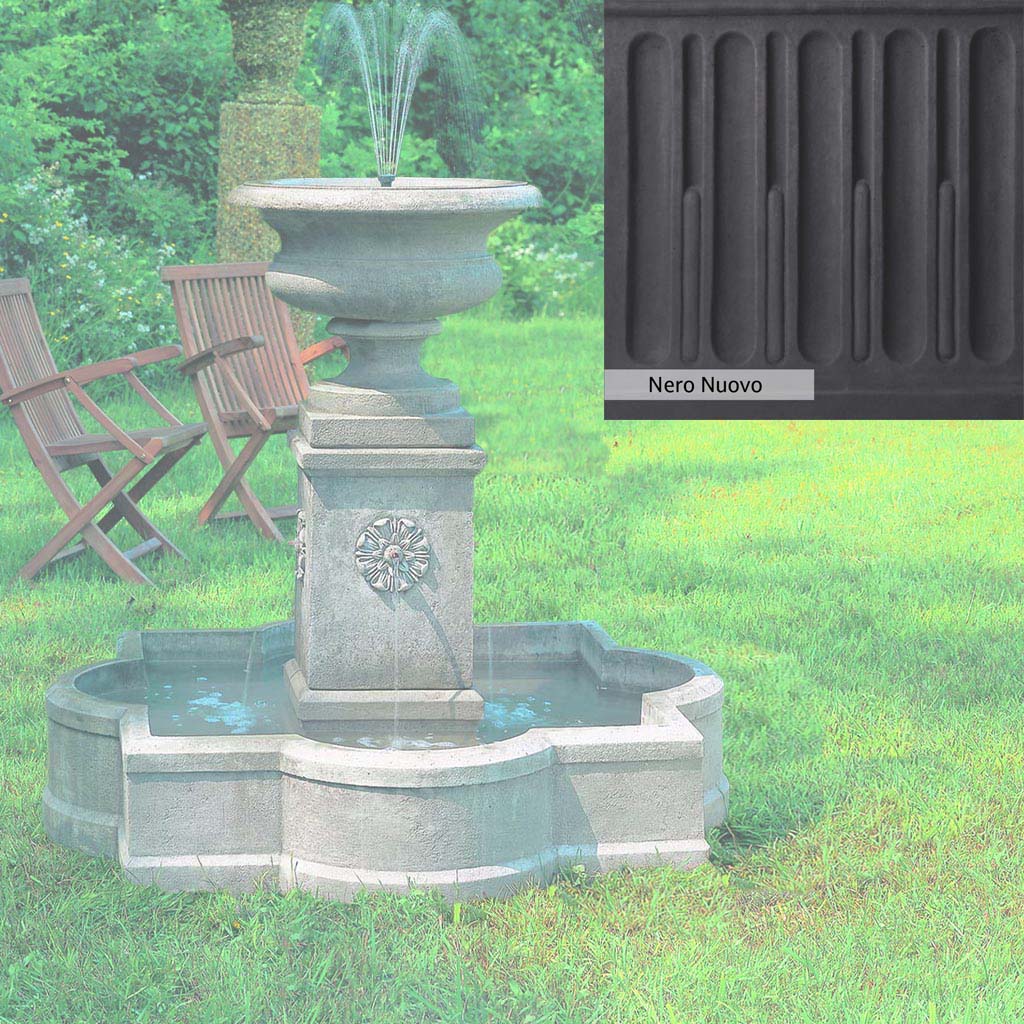 Campania International Palazzo Urn Fountain - Classic Outdoor Garden Water Fountain for Patio, Yard & Landscape Decor | Perfect for Mediterranean & Italian Style Gardens