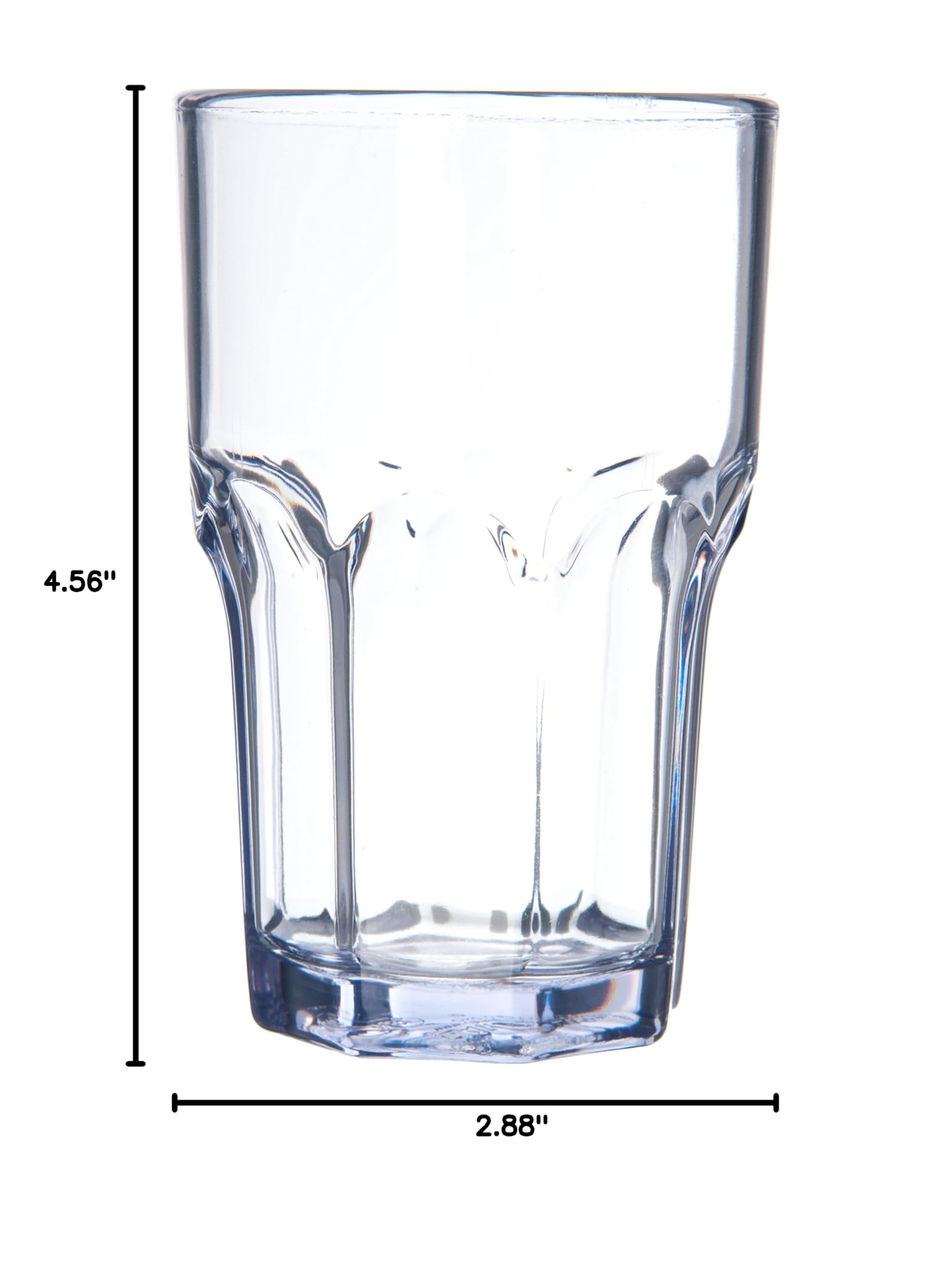 Carlisle Louis SAN Plastic 10 Oz. Tumbler Cup - BPA-Free, Durable & Lightweight Drinking Glass for Coffee, Tea, Juice - Perfect for Home, Office, Restaurant & Outdoor Use