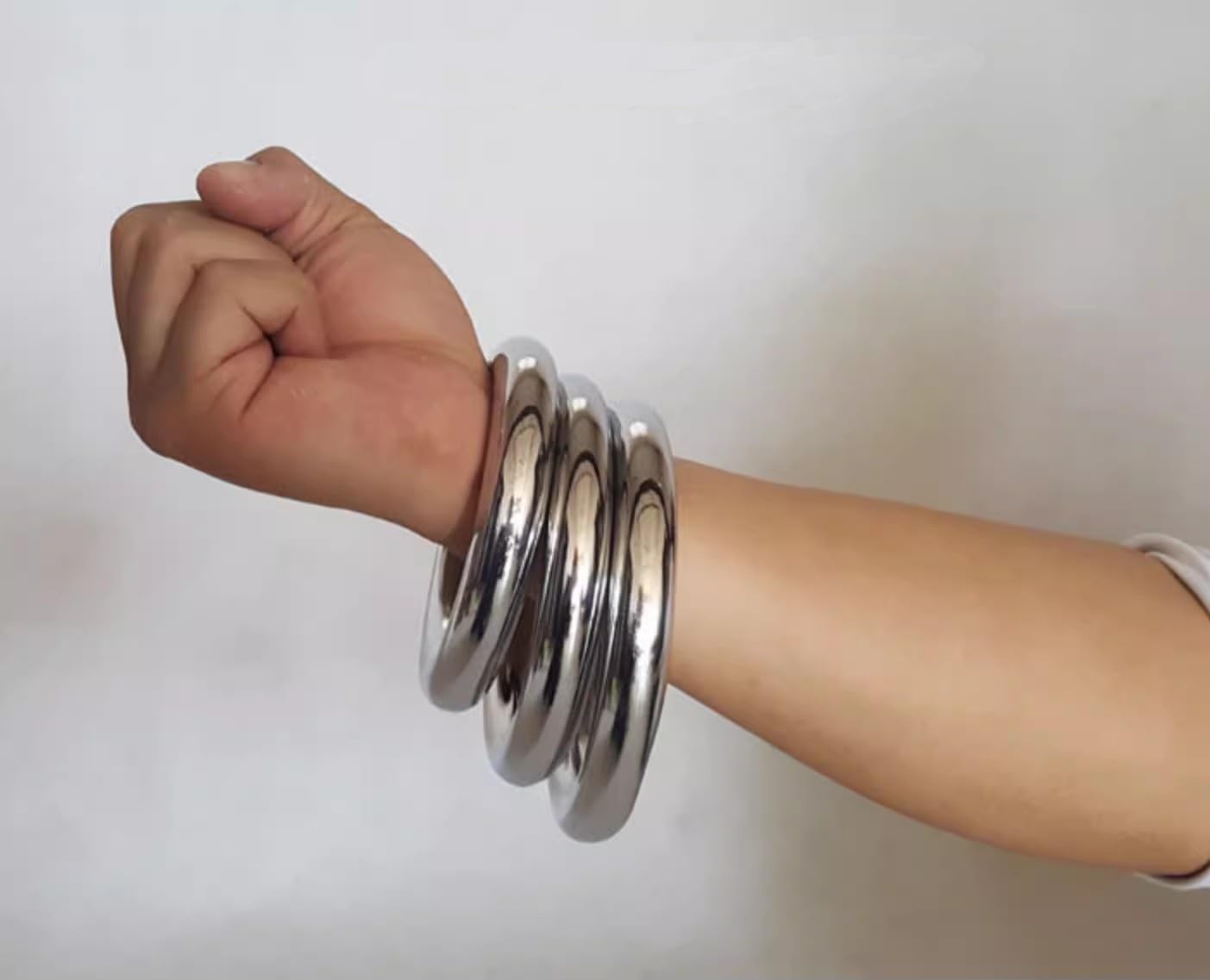 Wushu Metal Forearm Training Rings - Hong Quan Iron Rings for Martial Arts Strength & Grip Training | Natural Material for Kung Fu, MMA & Fitness Workouts