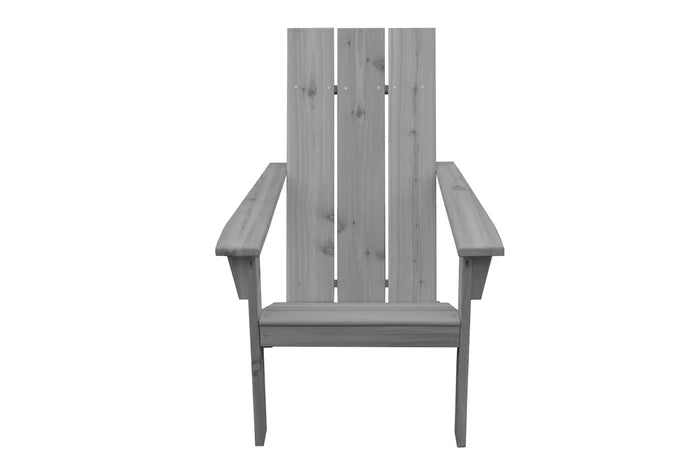 Modern Adirondack Chair - Contemporary Outdoor Lounge Chair with Weather-Resistant Wood - Perfect for Patio, Garden, Poolside & Backyard Relaxation