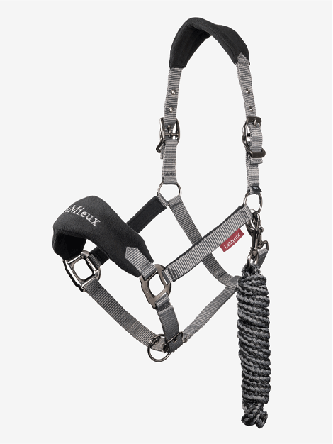 Le Mieux Vogue Fleece Headcollar and Lead Rope Set - Soft Horse Halter with Rope for Gentle Control - Perfect for Training, Grooming & Show Preparation