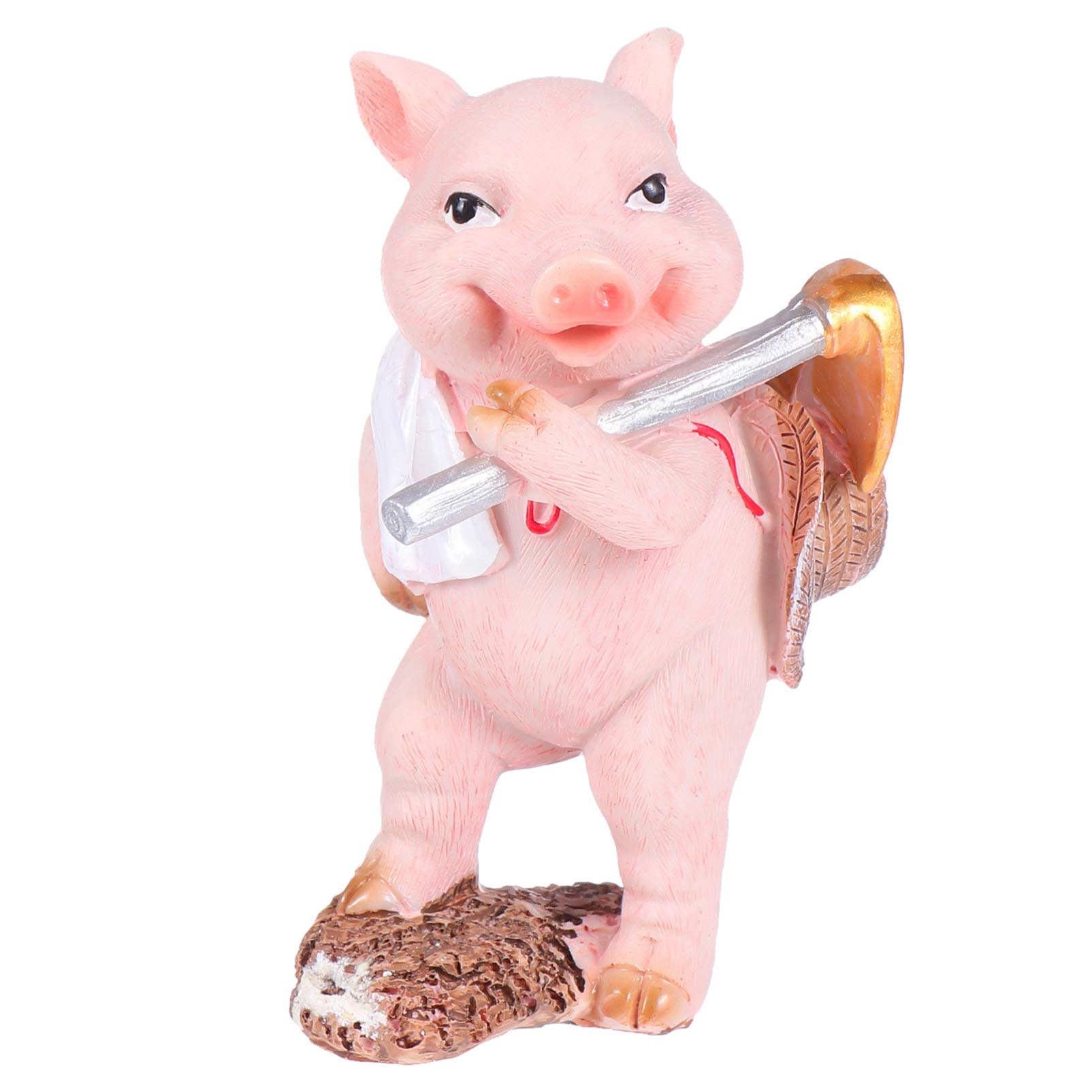1pc Cabilock Pig Ornament - Handcrafted Pig Sculpture for Home Decor, Car Trim & Miniature Garden Accessories | Perfect for Farmhouse Decor, Easter Bunny Displays & Interior Crafts Collection